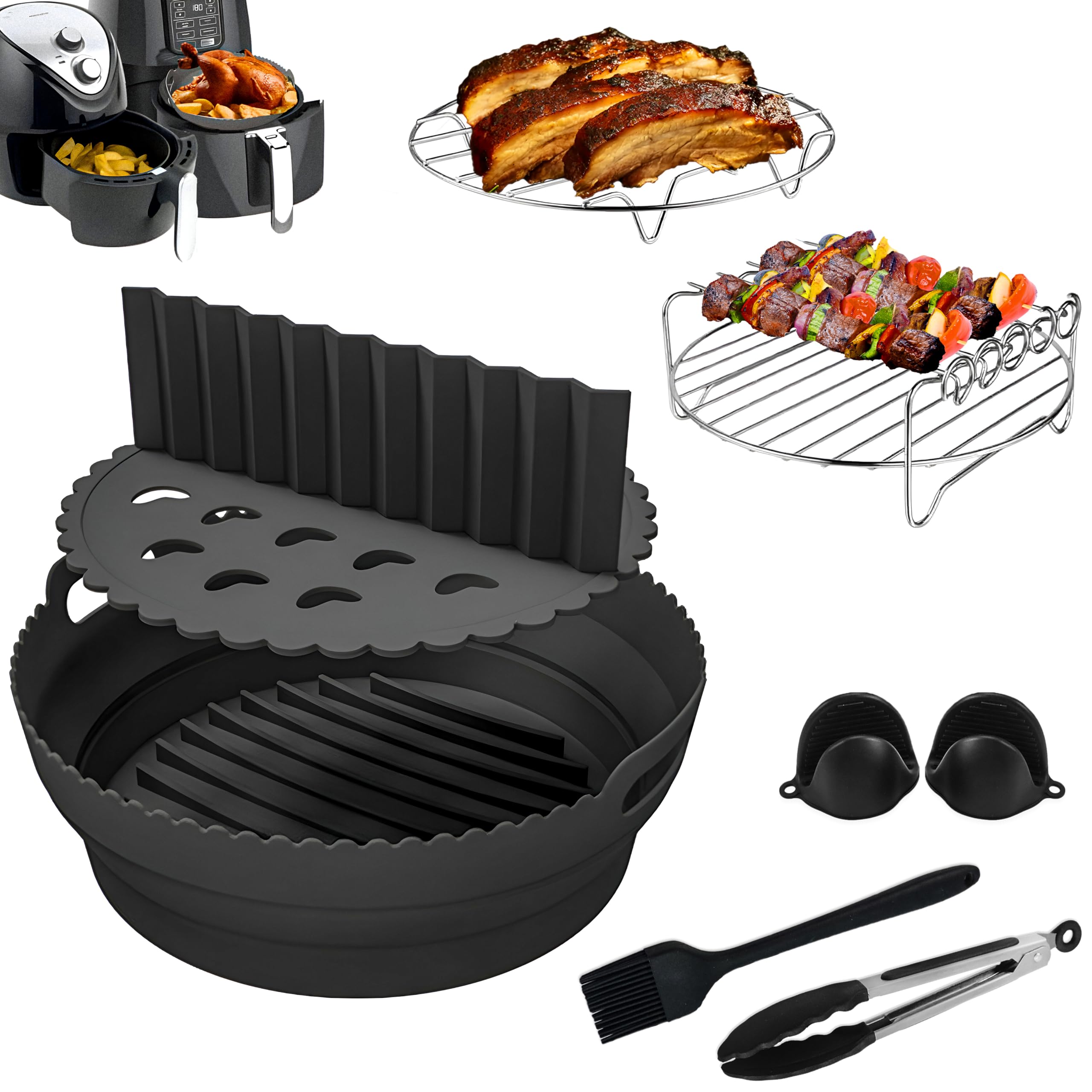 9-Piece Ninja Air Fryer Silicone Liner Set | AF100UK AF160UK