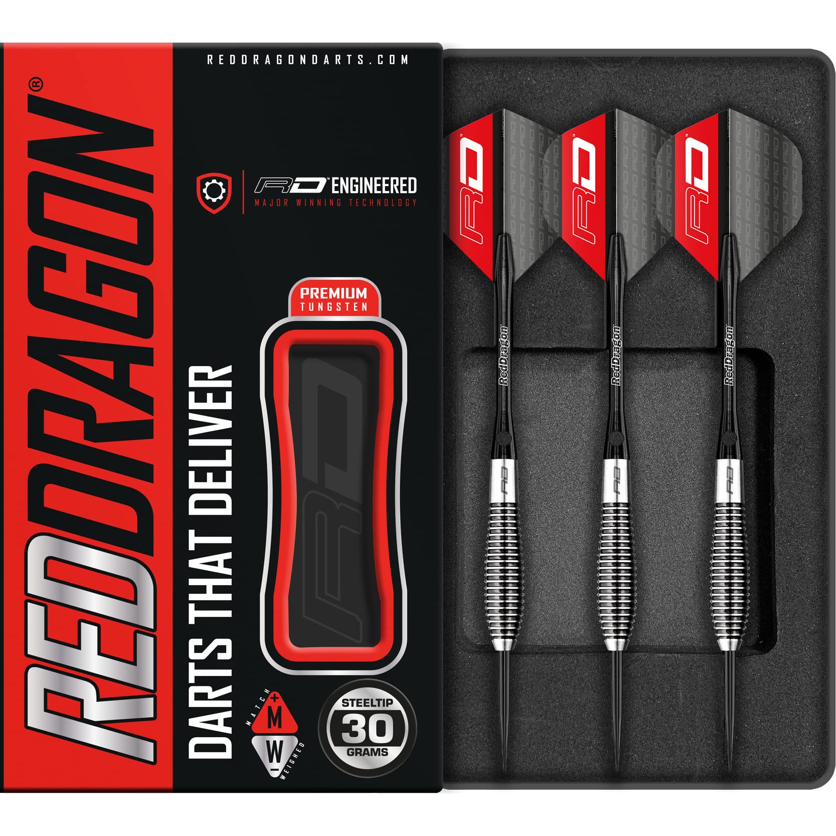 Red Dragon Lethal Magic 85% Tungsten Darts Set - 30g Steel Tip