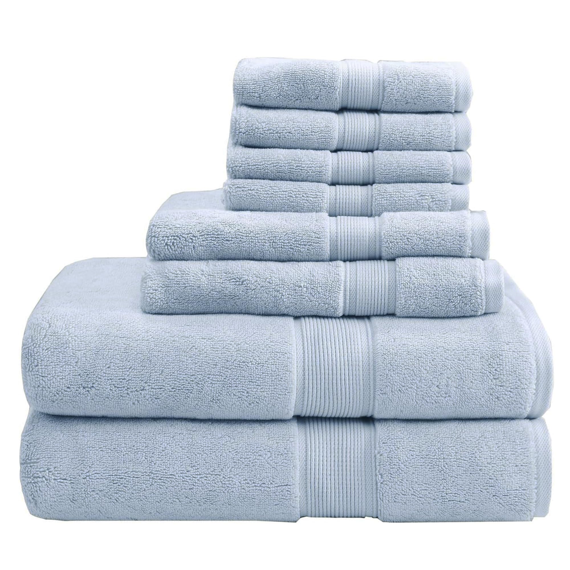 Madison Park 800GSM 100% Cotton 8-Piece Luxury Turkish Bath Towel Set