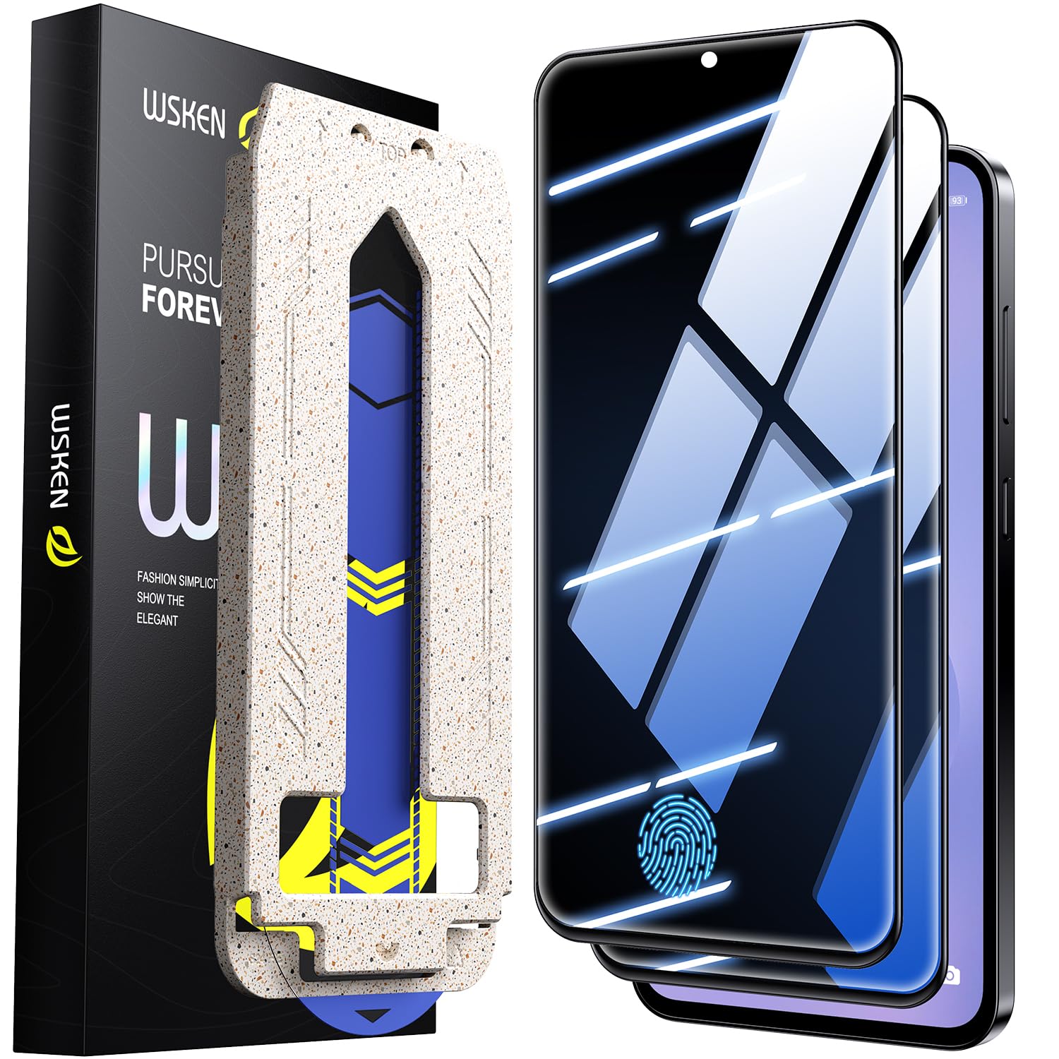WSKEN Samsung Galaxy S25 FE Privacy Screen Protector - 9H Tempered Glass
