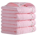 HMETOL Soft Absorbent Floral Embroidered Hand Towels for Bathroom Kitchen - image 1