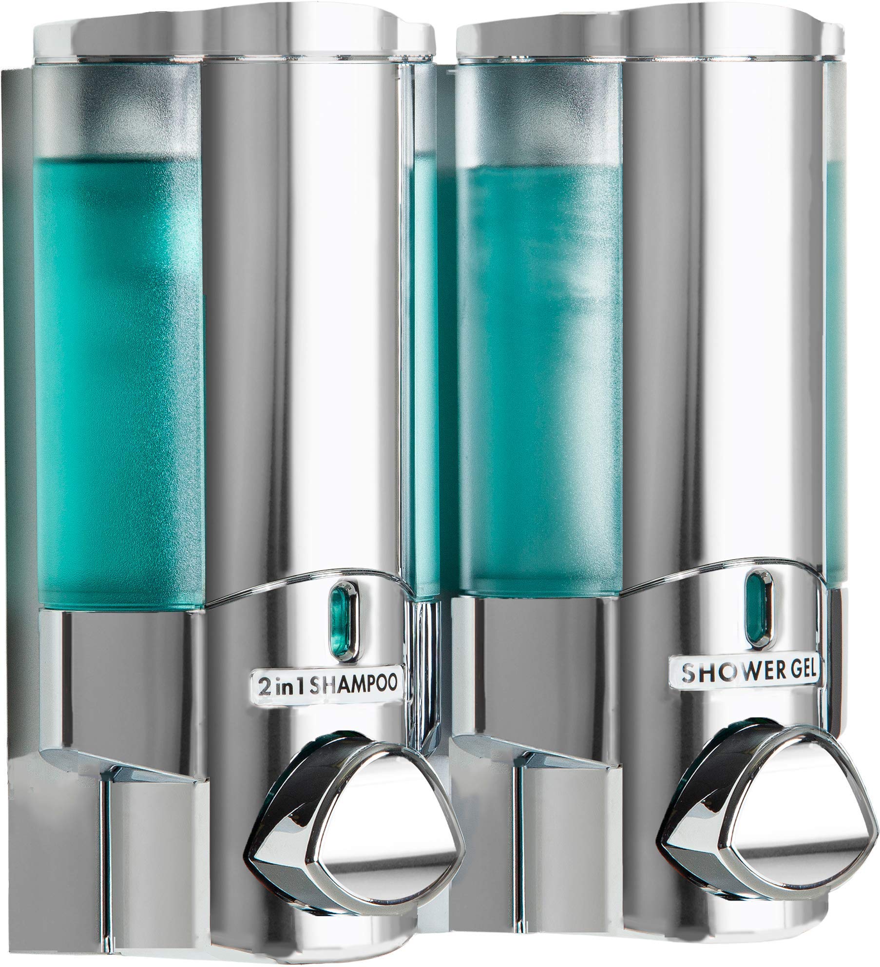 Aviva Double Soap & Shampoo Dispenser – Chrome Finish