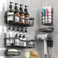 Rigors 6-Pack Shower Caddy – Rustproof Stainless Steel Bathroom Organizer