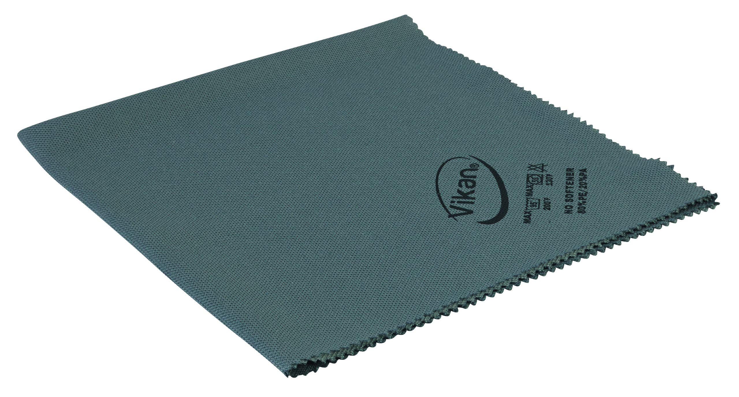 Vikan Microfibre Glass Cleaning Cloths – Grey, Streak-Free (Pack of 5)