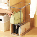 Fangoo 2 Pack Stackable Purse Bags Organizer for Closet Clear Acrylic Handbag Organizer Storage Boxes Display Case Kitchen Cupboard Bathroom - image 1