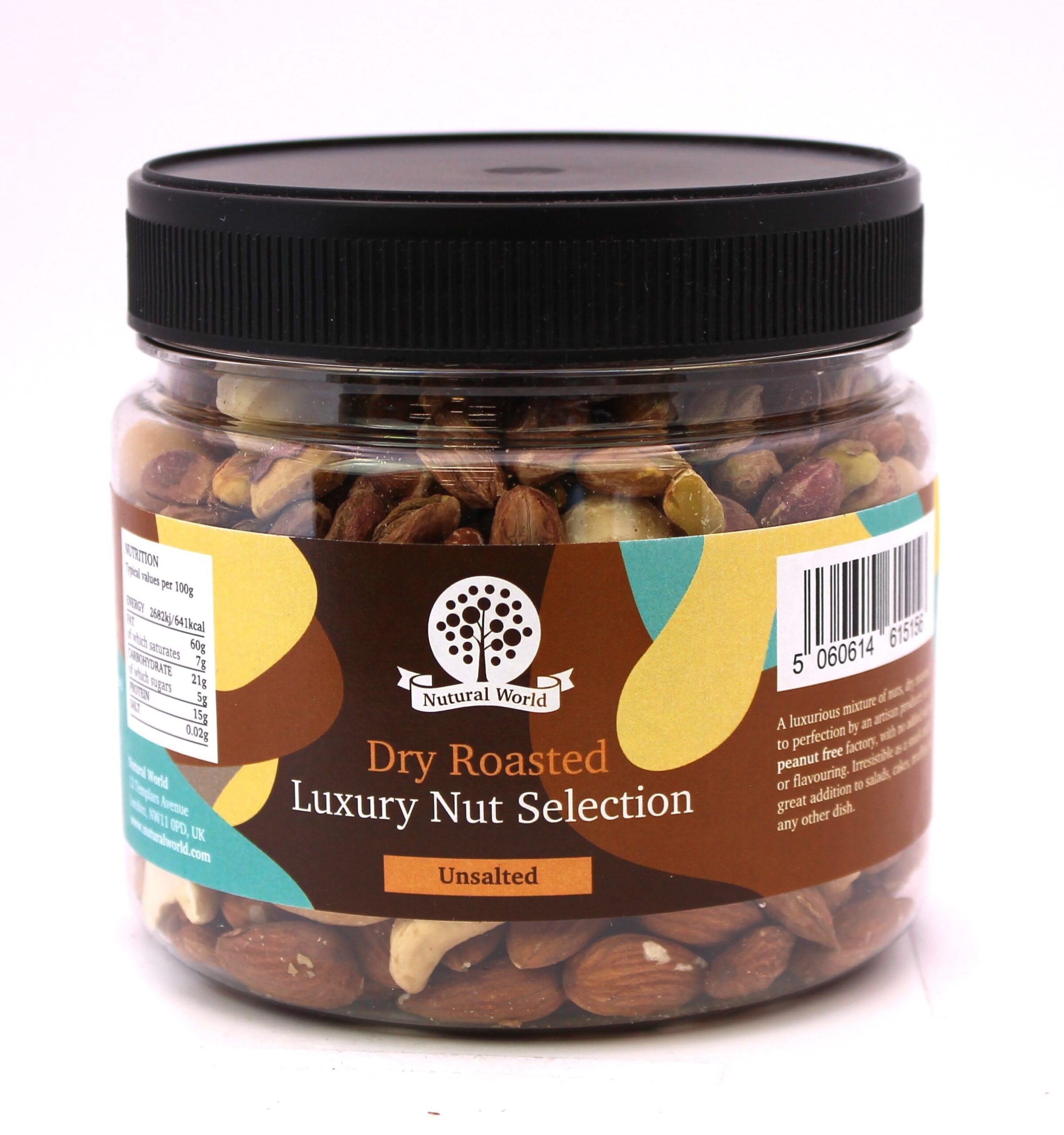Nutural World Dry Roasted Luxury Nut Selection - Unsalted - 500g
