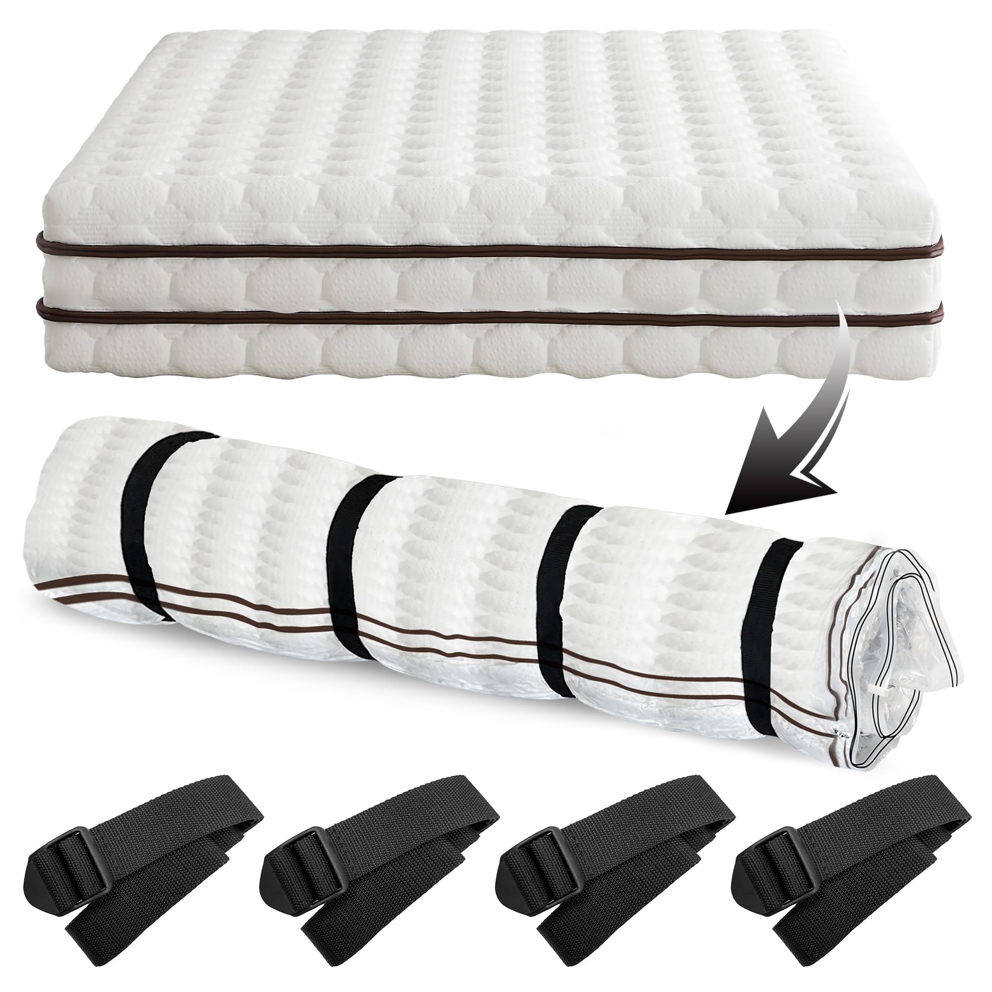 Oumaru Mattress Vacuum Bag for Moving | Super King Memory Foam Seal