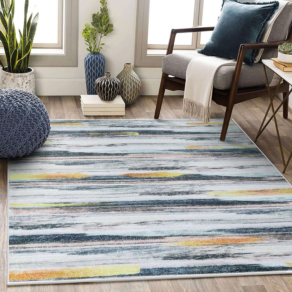 Tinyboy-hbq Shaggy Area Rug | Soft Boho Non-Slip Living Room Carpet