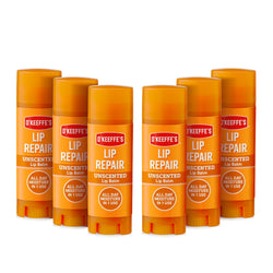 O'Keeffe's Lip Repair Unscented Lip Balm for Dry Lips - 4.2g (6 Pack)