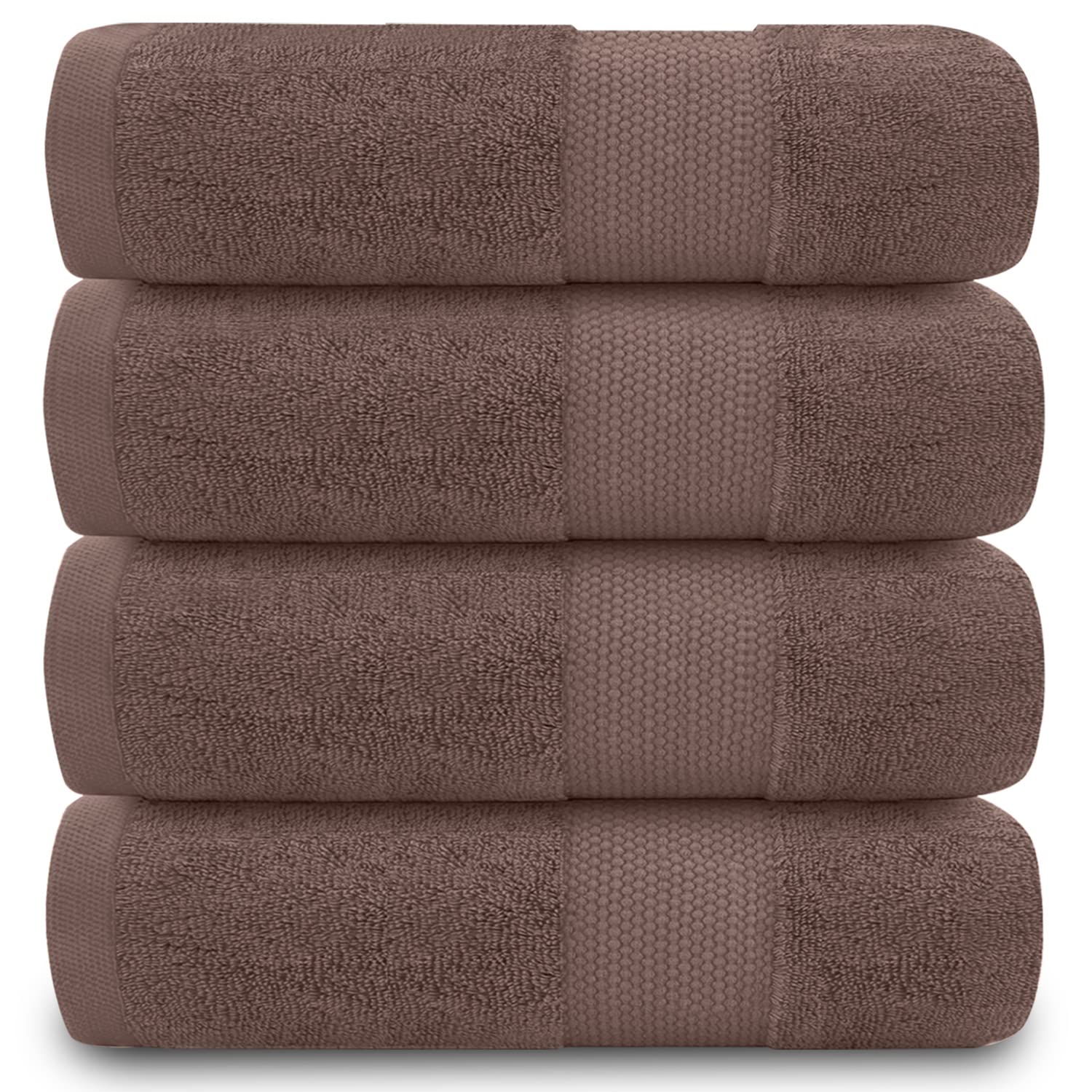 GC Gaveno Cavailia 700 GSM Cotton Hand Towels – Camel, 4-Pack Set