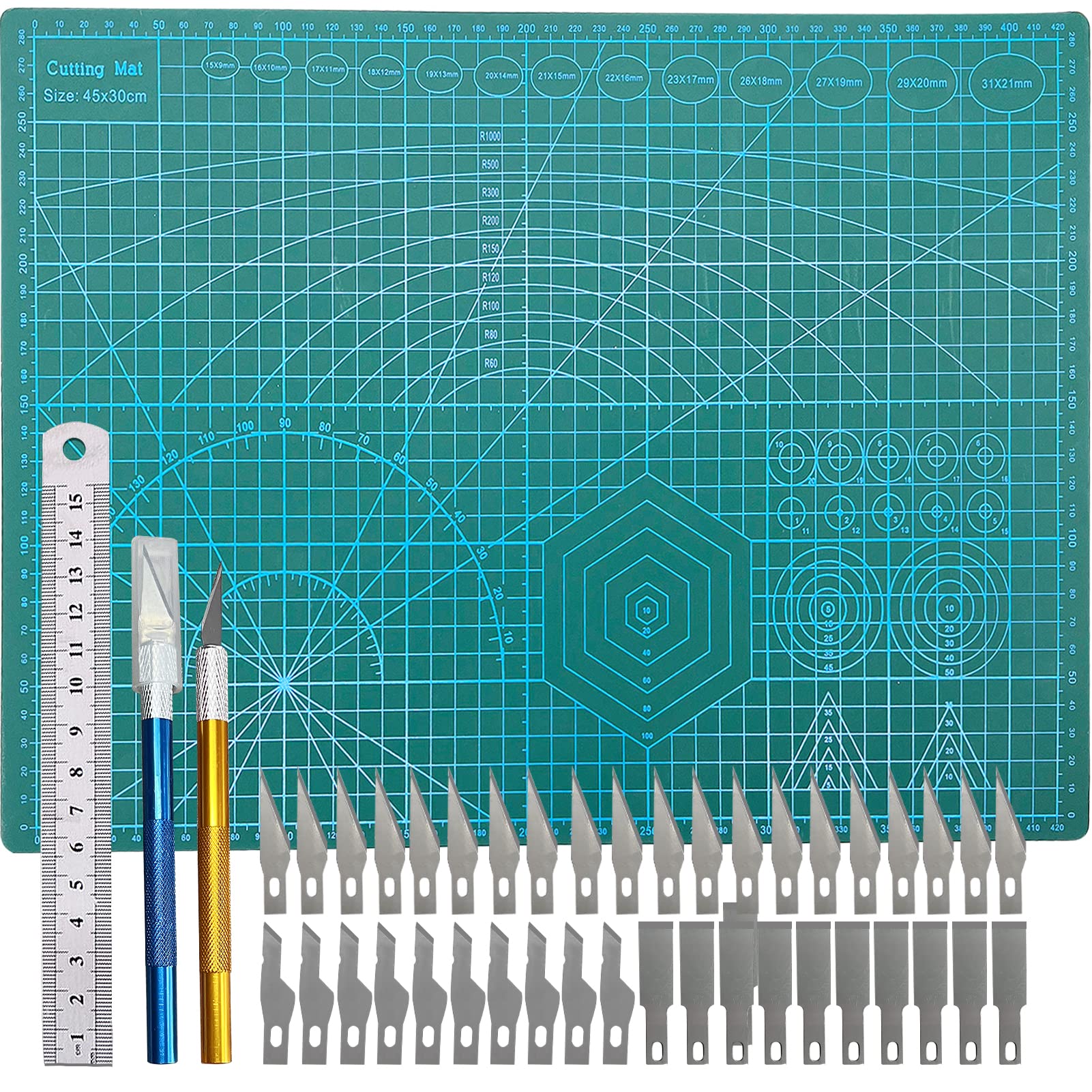 Sibosen A3 Self Healing Cutting Mat | 30x45cm Non-Slip PVC Crafting Board