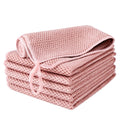 EURSPEUNG Microfibre Cleaning Cloths – 6 Pack Pink All-Purpose 30x30cm
