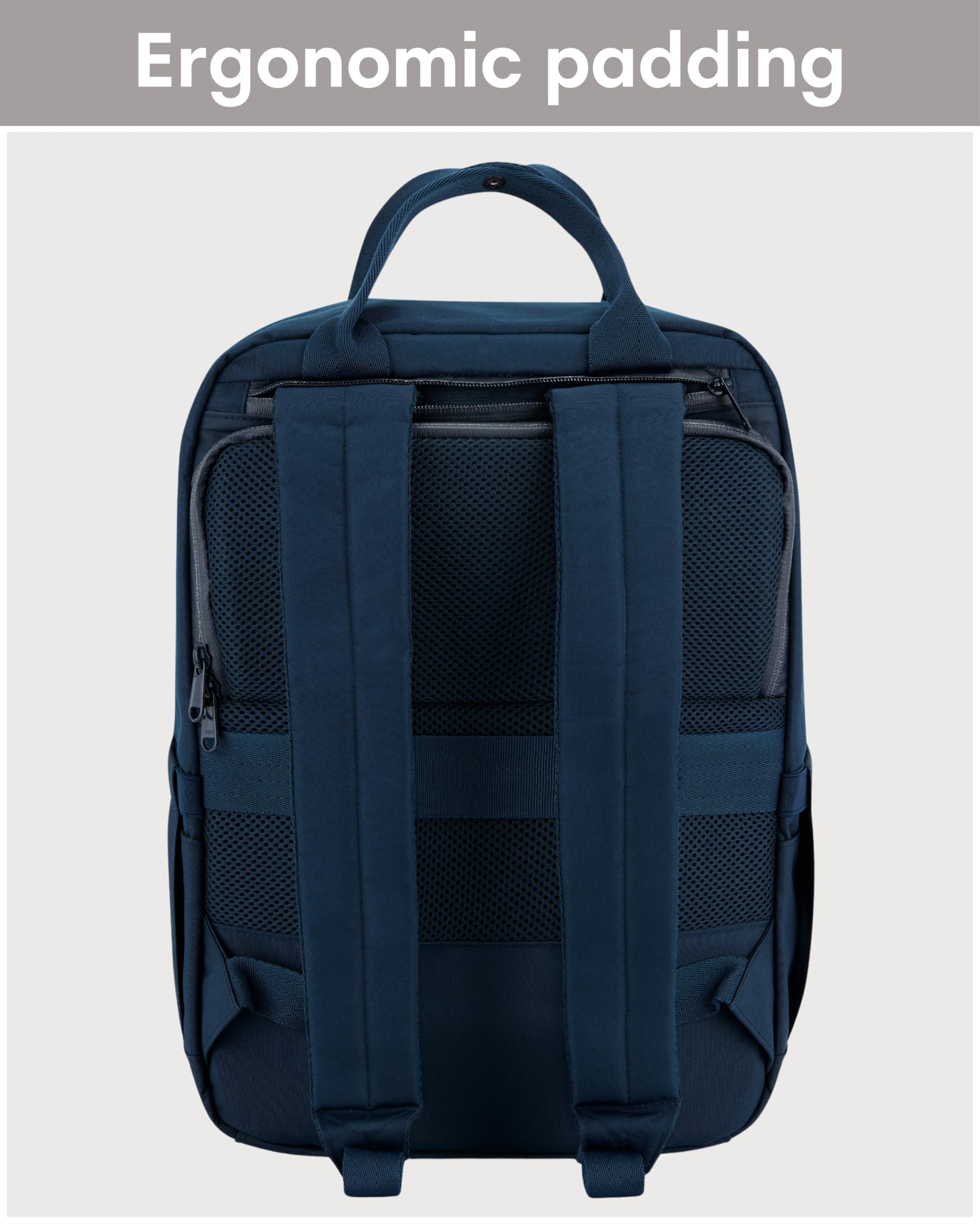 LARKSON 2-in-1 Bike Pannier Bag & Backpack | Blue Recycled Material