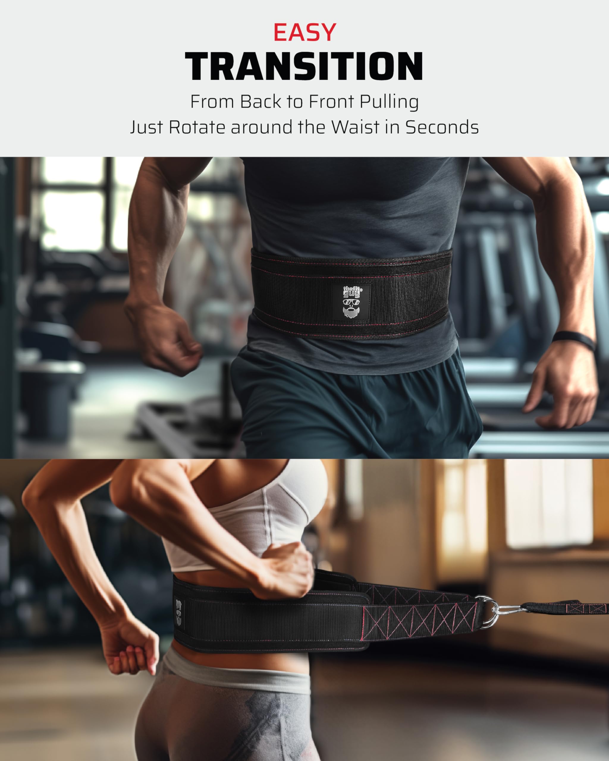 Jolof Store Pulling Belt | Strength Training Harness with 4 Hooks