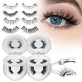 Higu Clace Magnetic Eyelashes with Applicator | 4 Pairs Reusable 4D Lashes