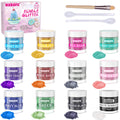 Jolof Store Edible Glitter – 12 Colors for Drinks, Cakes & Cocktails