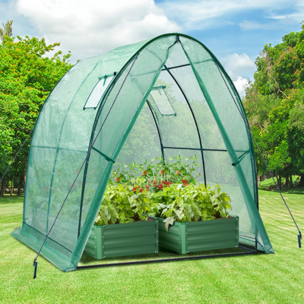 Ohuhu Walk-in Tunnel Greenhouse – Heavy Duty Gothic Arch Garden House