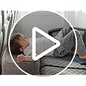Maliton Inflatable Airplane Footrest | Adjustable Travel Pillow, 2 Pack