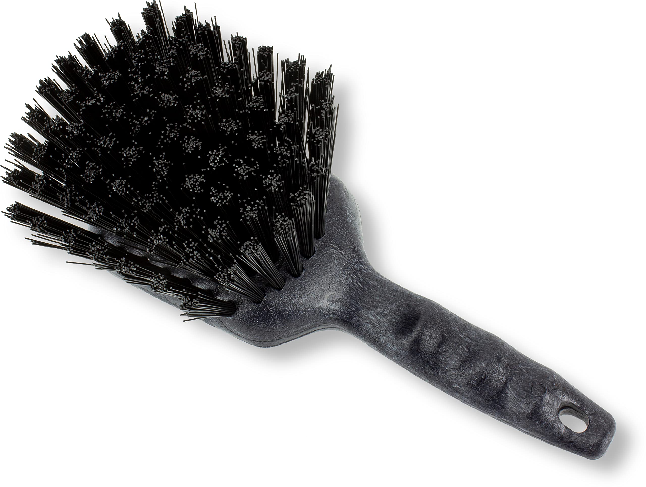 Carlisle Swivel Scrub Brush – Black Polyester Bristle Floor Scrubber
