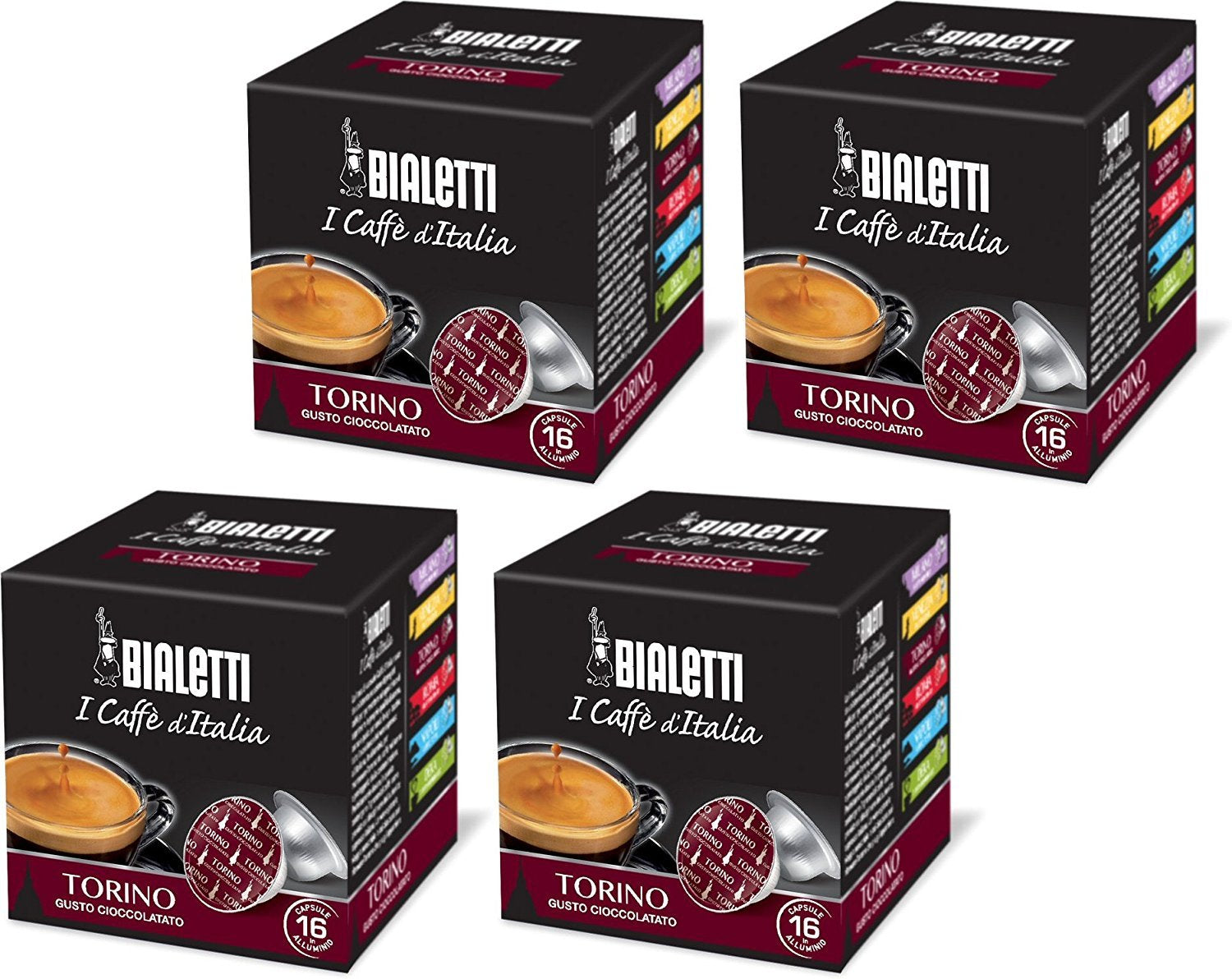 Bialetti Torino Espresso Capsules – Italian Coffee Pods, 64 Count