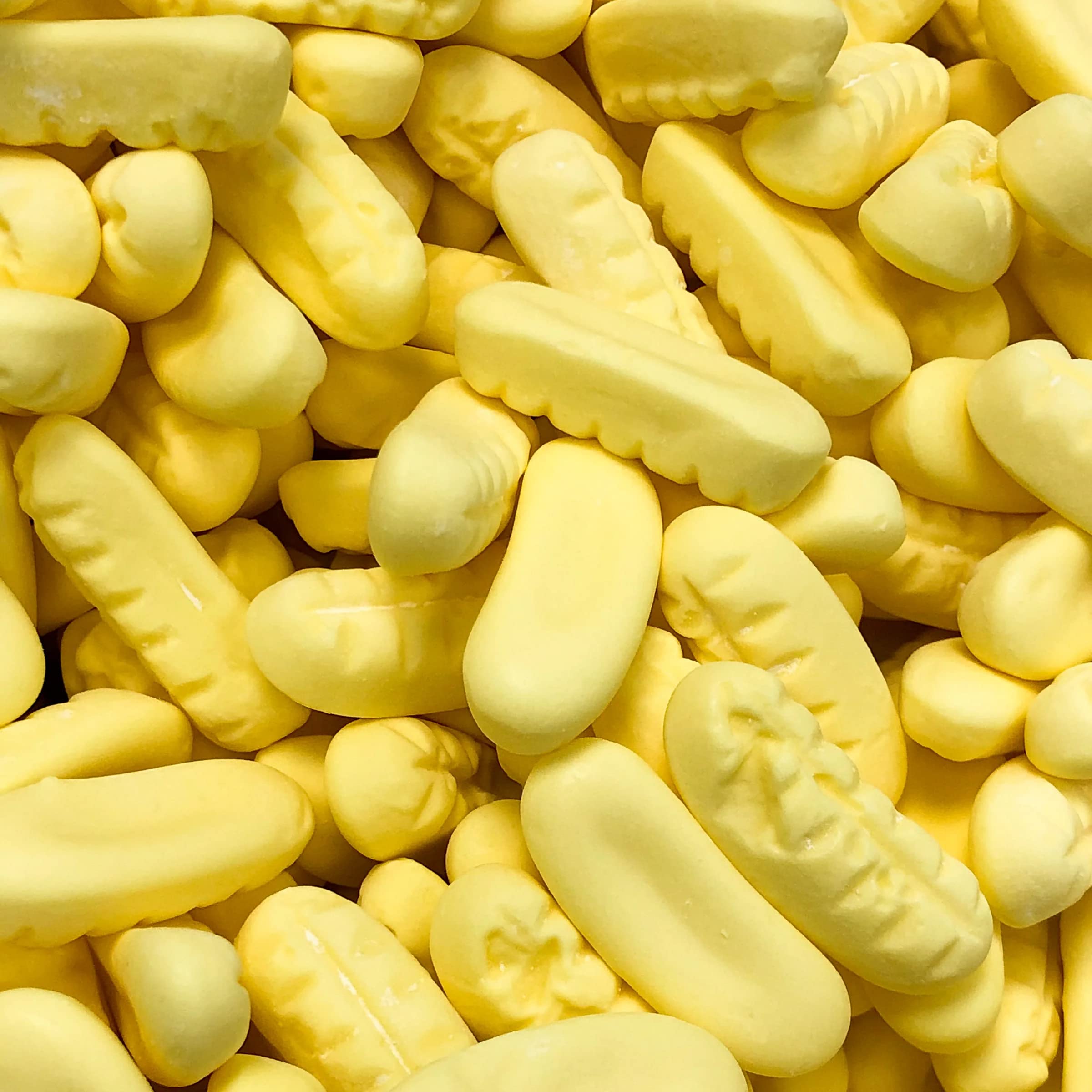 Foam Bananas Sweets – 1kg Bulk Bag Pick and Mix Candy