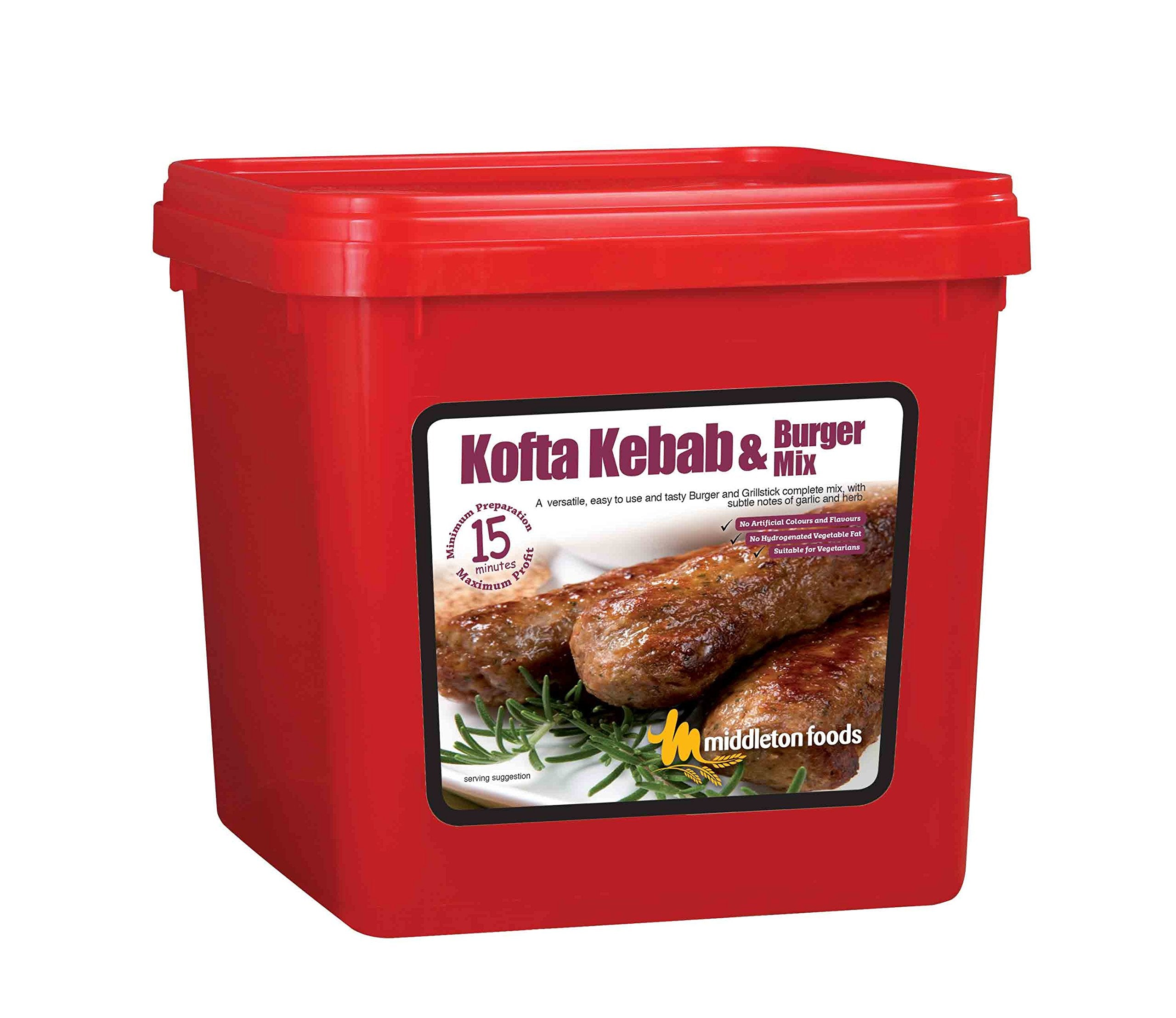 Middletons Kofta Kebab & Burger Mix – Garlic & Herb Seasoning 2.5kg