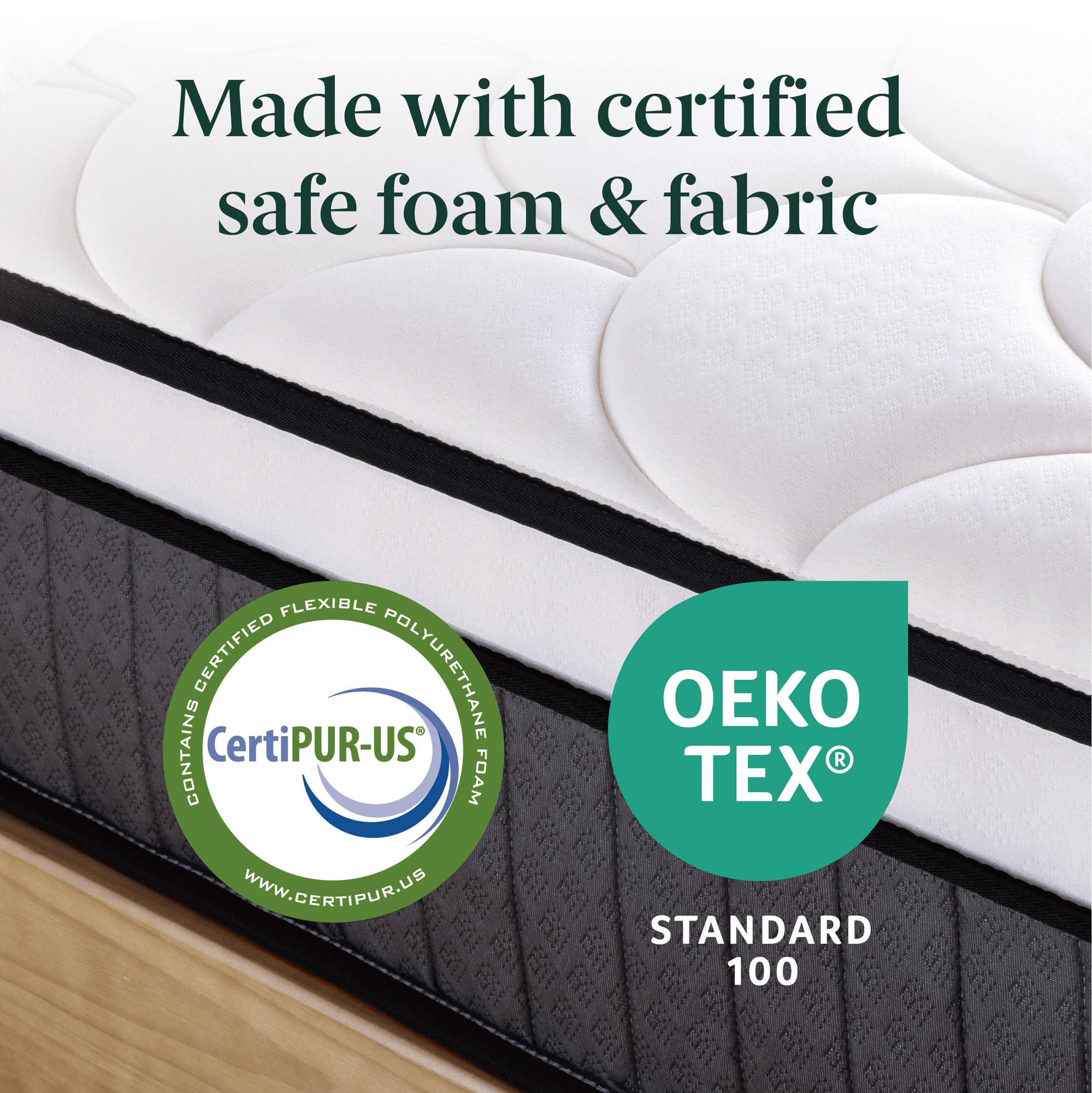 Zinus Single Hybrid Mattress – 25cm Pocket Spring & Memory Foam