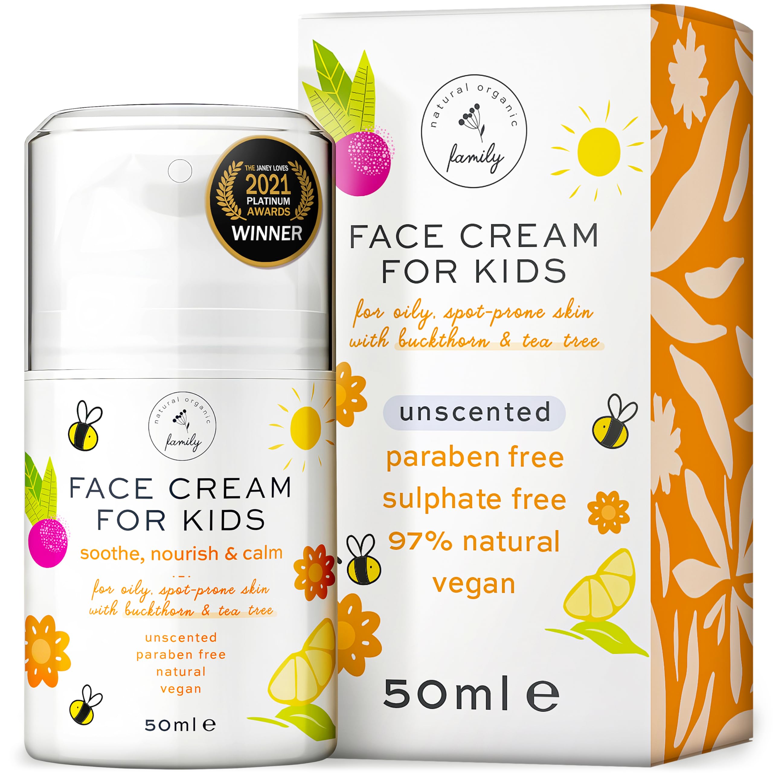 Jolof Store Kids Face Cream – Natural Moisturizer with Vitamin E