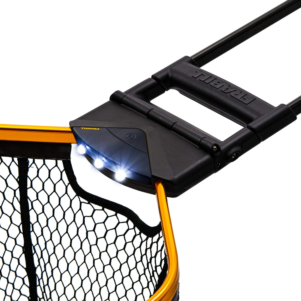 Frabill Trophy Haul Bearclaw Fishing Net | One-Handed Design with Light