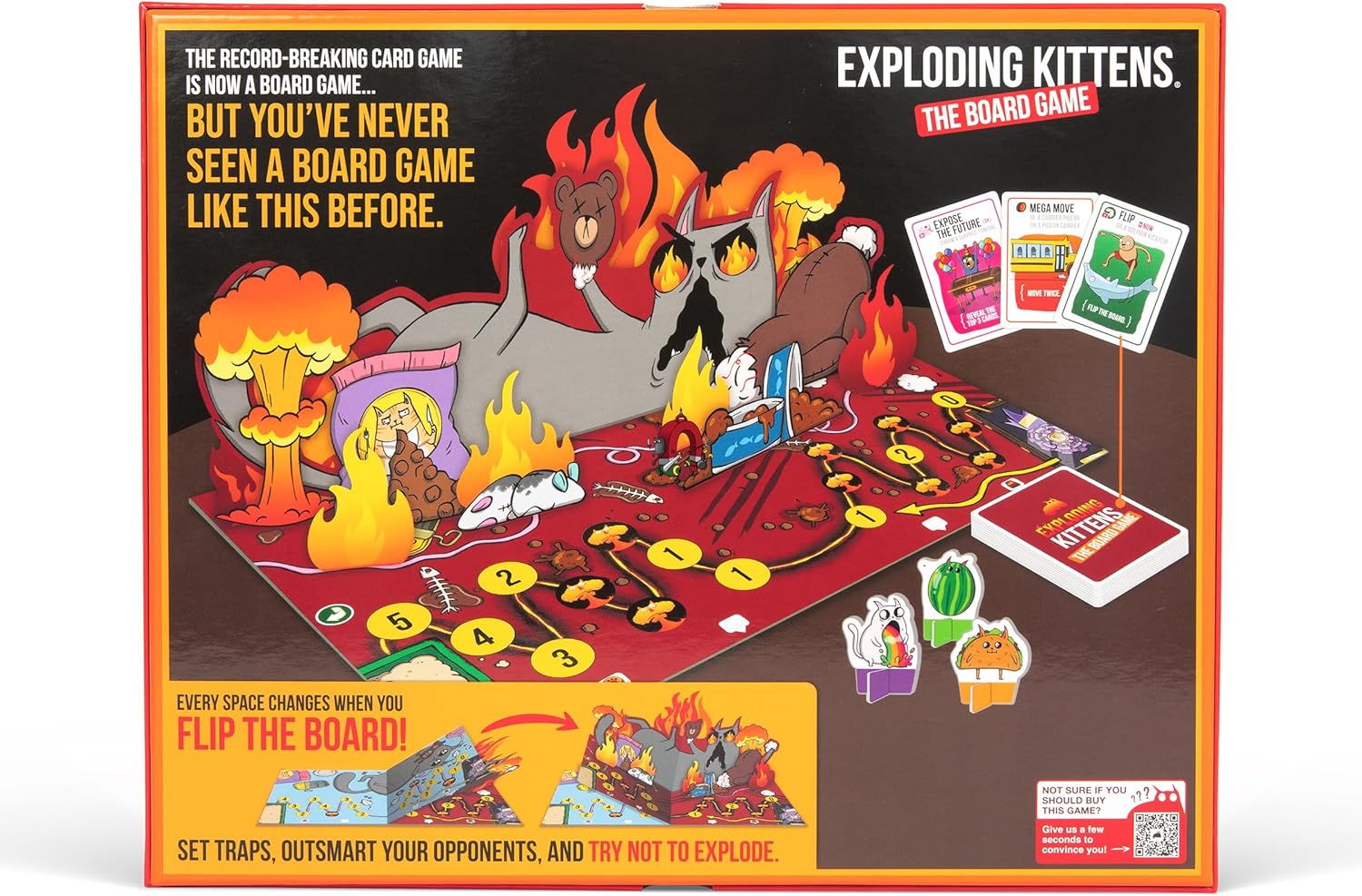 Exploding Kittens Strategy Board Game – Family Party Game for 2-6 Players
