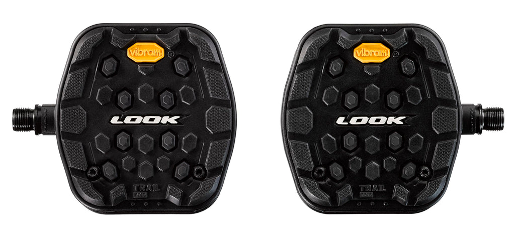 LOOK Cycle Geo Trail Grip MTB Pedals – Vibram Rubber Flat Pedals
