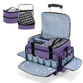 Luxja Rolling Nail Polish Organiser - Holds 90 Bottles and Nail Lamp