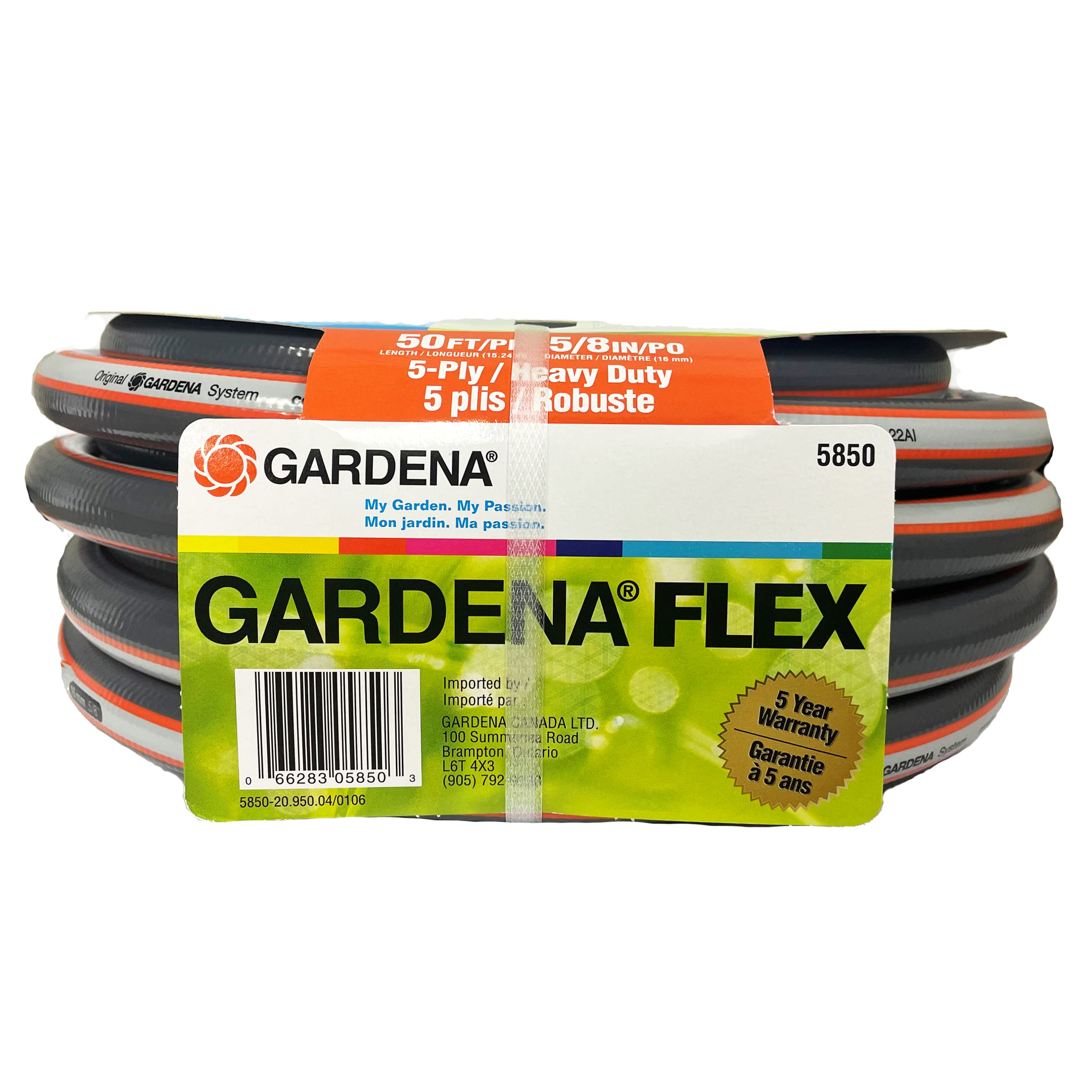 Gardena Comfort Heavy Duty Garden Hose – 5/8-Inch x 50-Foot Kink-Resistant