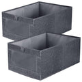 Niviy Clothes Storage Boxes 2 Pack, Foldable Fabric Wardrobe Organiser - image 1