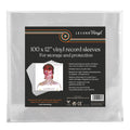 Legend Vinyl 12" Outer Sleeves - 100 Pack Crystal Clear Record Covers