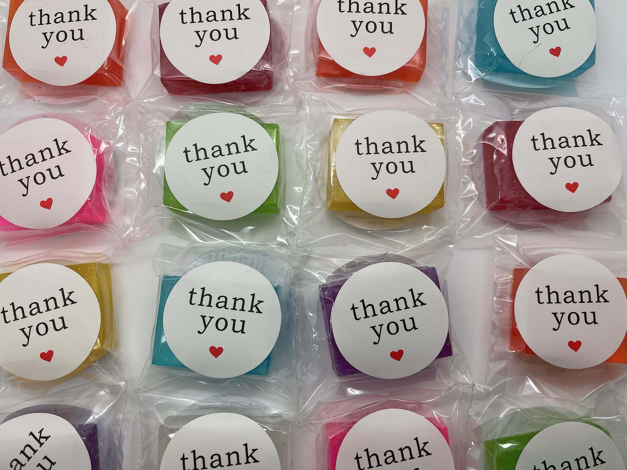 Mini Thank You Soaps – Handmade Party Guest Favours (25 Pack)
