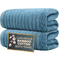 Towelogy Bamboo Cotton Bath Towels - Set of 2 (70x120 cm) - Teal
