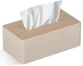 Jolof Store Rectangular PU Leather Tissue Box Cover – Beige Decor