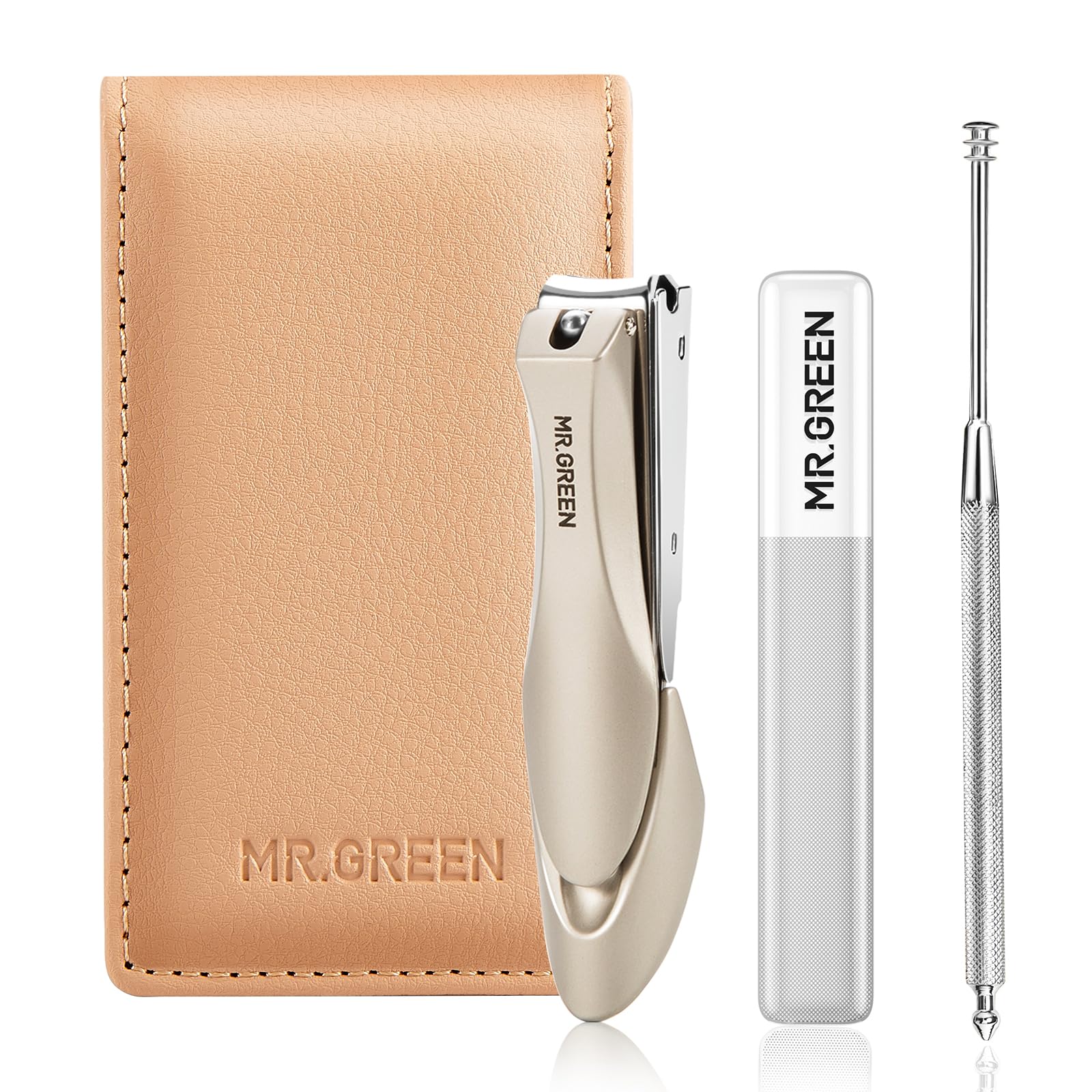 MR.GREEN 3PCS Nail Clipper Set | Anti-Splash Stainless Steel Kit