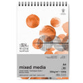 Winsor & Newton Mixed Media Paper Pad – A4 White Artist Paper, 30 Sheets