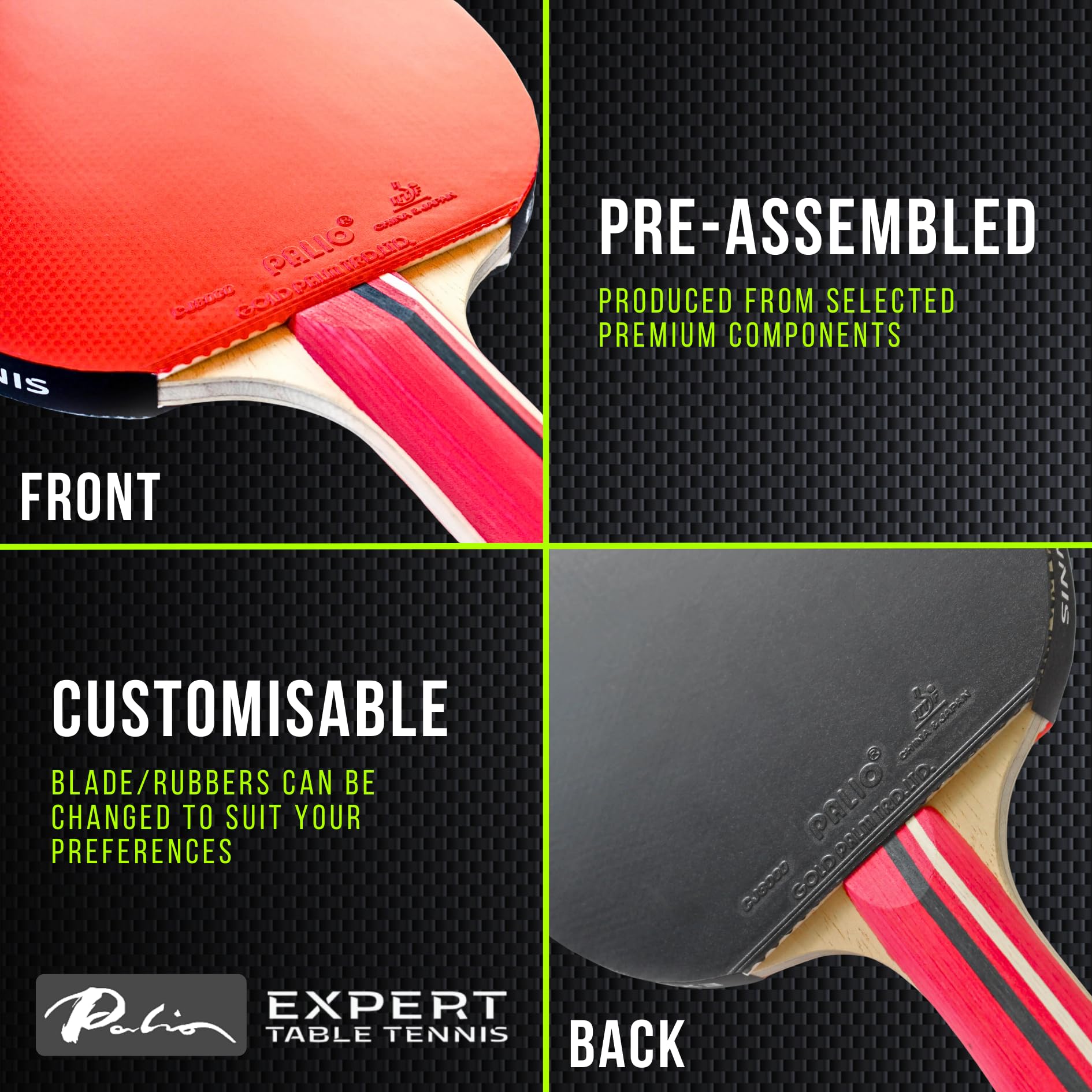 Palio Master 3.0 Table Tennis Bat | ITTF-Approved Ping Pong Racket