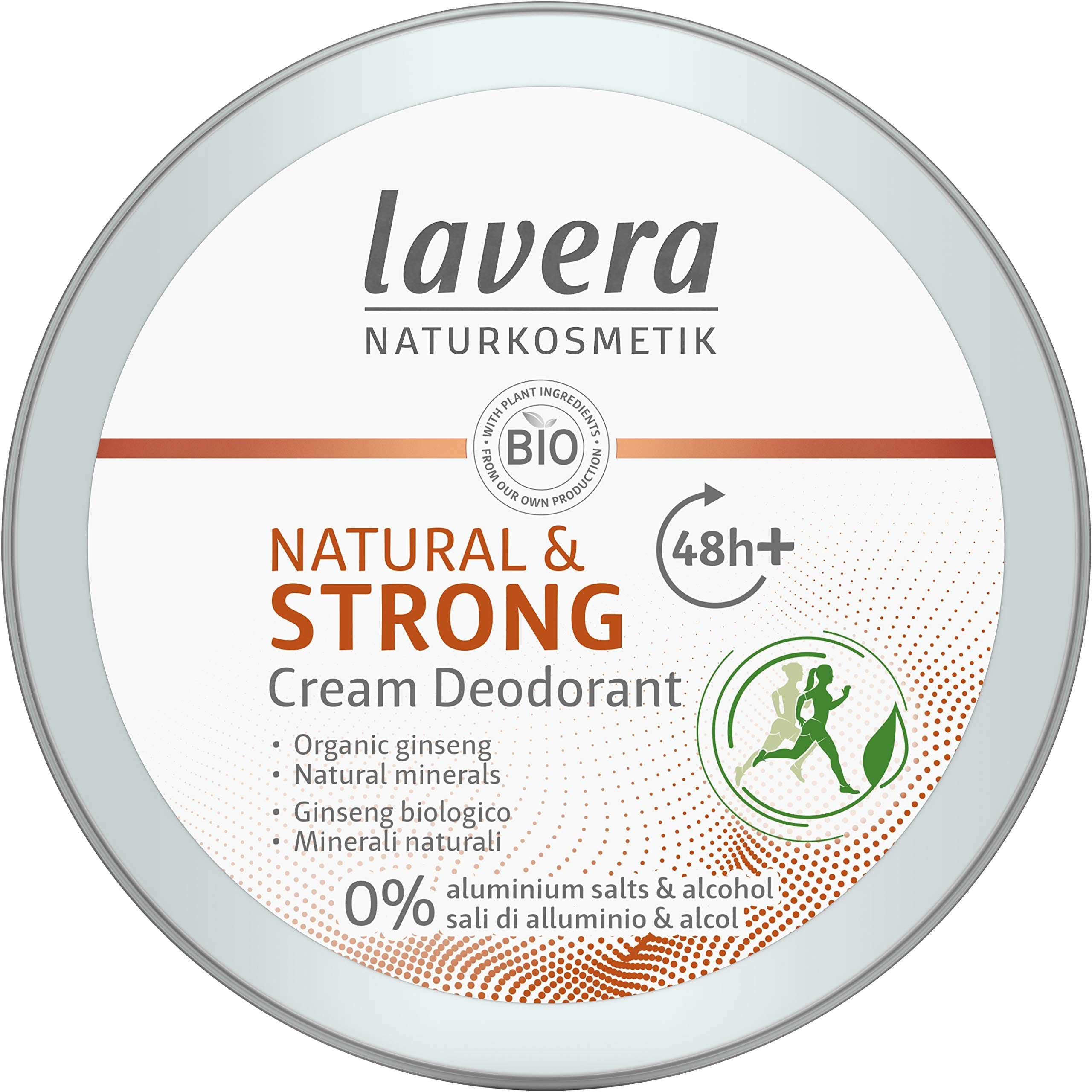 Lavera Natural & Strong Deodorant Cream – Vegan Aluminum-Free – 50ml