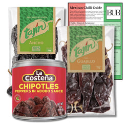 BUB Mexican Chilli Gift Pack – Ancho, Guajillo & Chipotle in Adobo