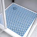 EIVINJE Square Shower Mat – 70x70cm Non-Slip Anti-Mould TPE Rubber - Blue