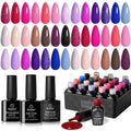 Beetles Gel Nail Polish Kit - 20 Colors with Base & Top Coat Set