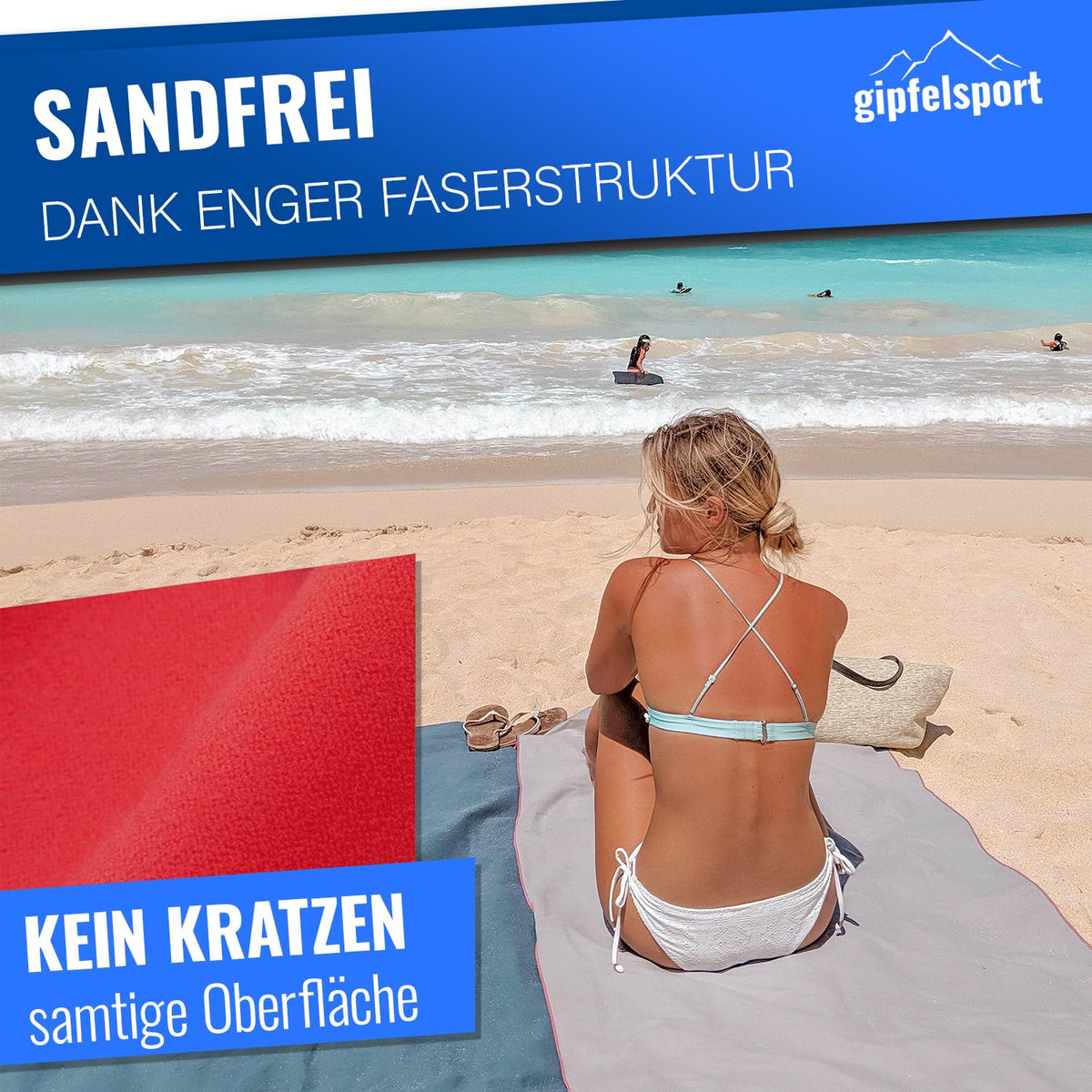 gipfelsport Microfibre Towel | 12 - Red | M110x50cm