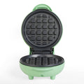 Giles & Posner Mini Waffle Maker – Non-Stick 11.5cm Iron, Pastel Green