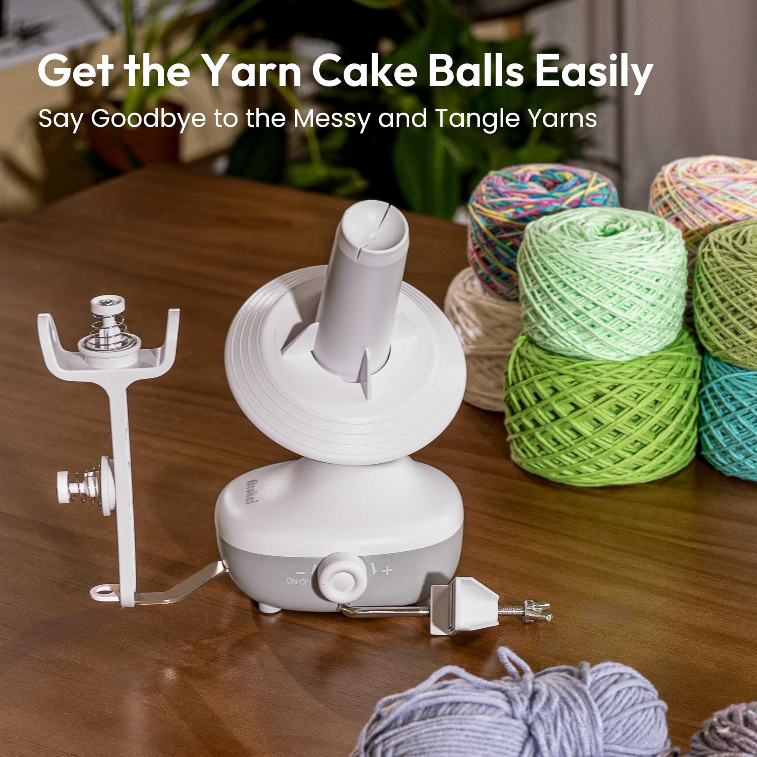 Etcokei Electric Yarn Winder – Automatic Wool Ball Winder with Stepless Speed