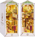 Rolife Sunshine Town Book Nook Kit - 3D Wooden Puzzle Shelf Decor