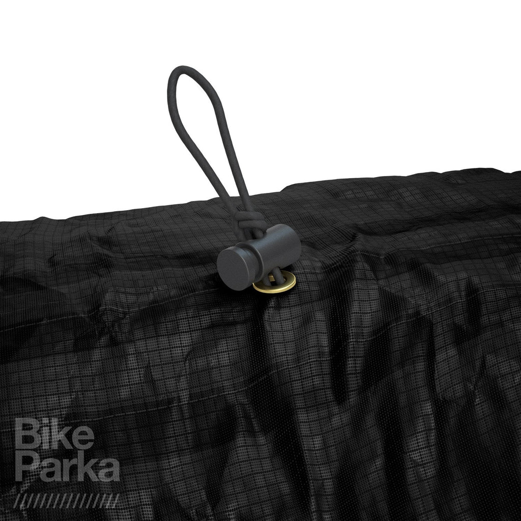 BikeParka STASH Waterproof Bicycle Cover | Ripstop Nylon - Ink Black
